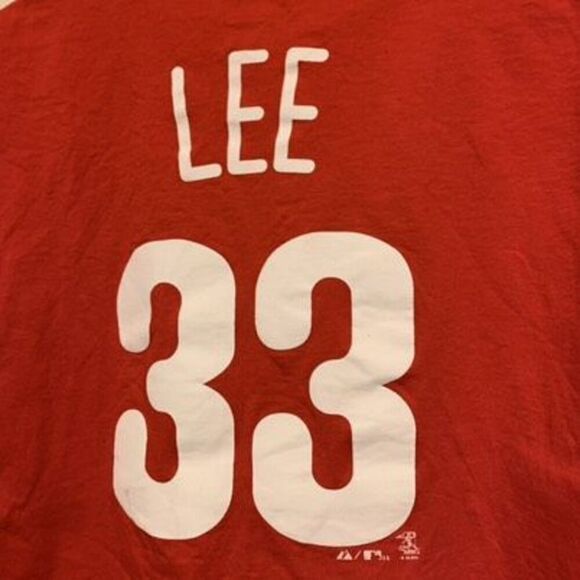 Philadelphia Phillies Cliff Lee #33 Size Large T-Shirt - Picture 5 of 6
